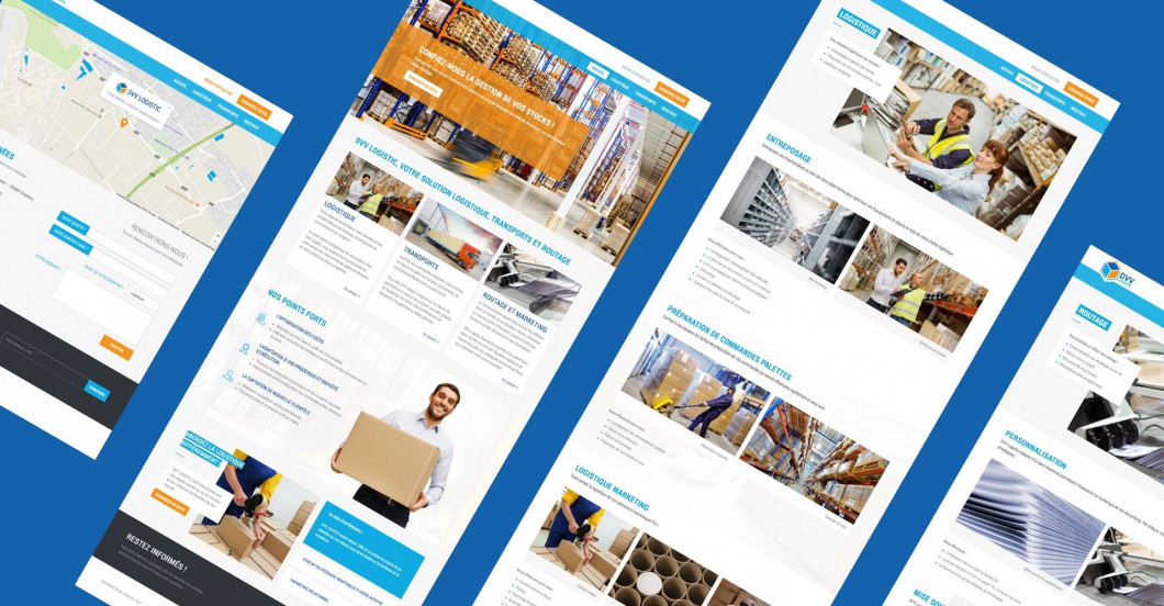 DVV Logistic : Un design coloré et professionnel