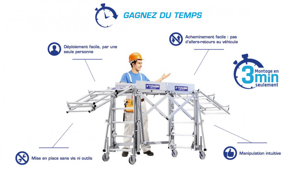 X-Tower par Tubesca-Comabi : Un design coloré et professionnel